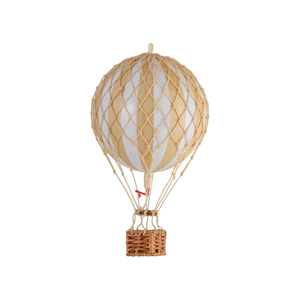 A whimsical Wonderen Extra Small Hot Air Balloon - Floating The Skies on a white background.