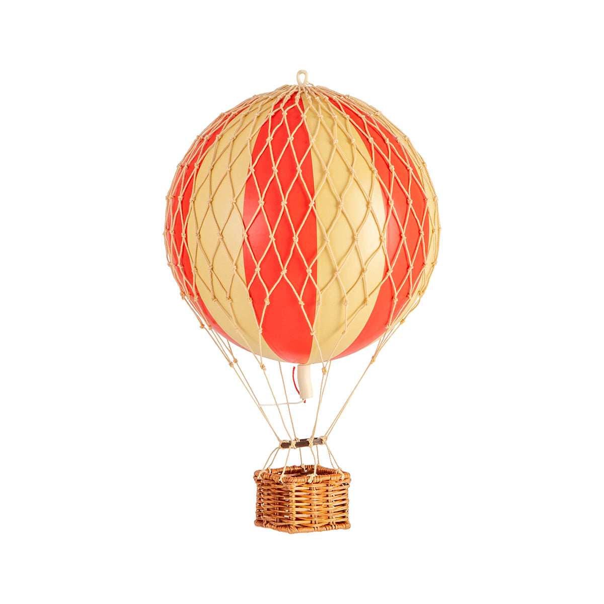 A Wonderen Small Hot Air Balloon - Travels Light with a wicker basket against a white background.