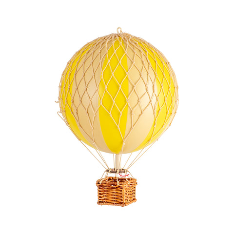 A quirky Wonderen Small Hot Air Balloon - Travels Light on a white background.