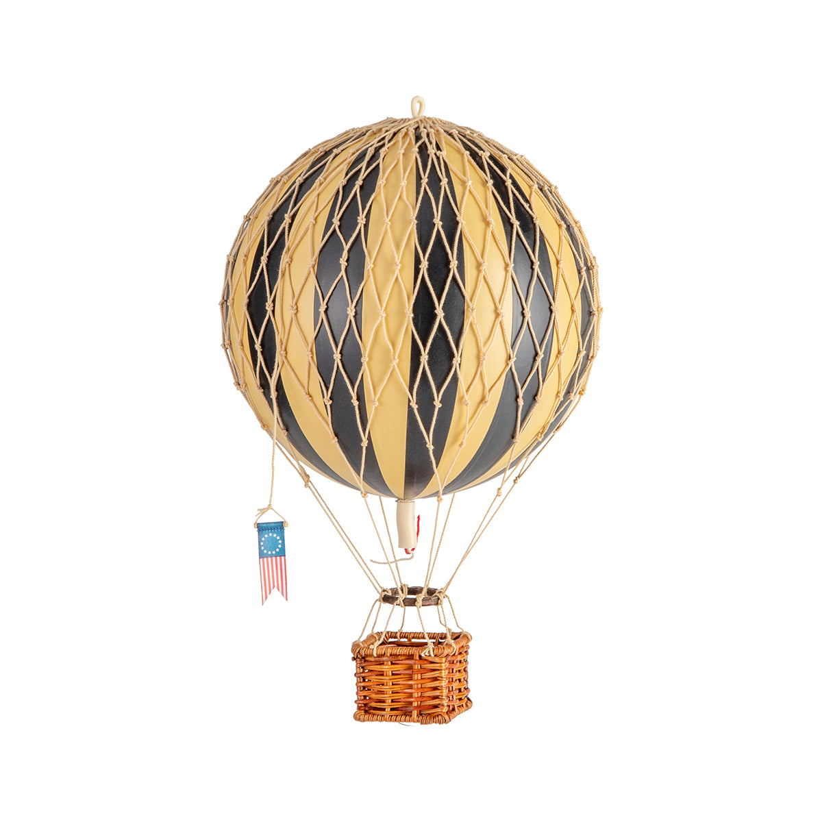 A Wonderen Small Hot Air Balloon - Travels Light with a wicker basket is quirky.