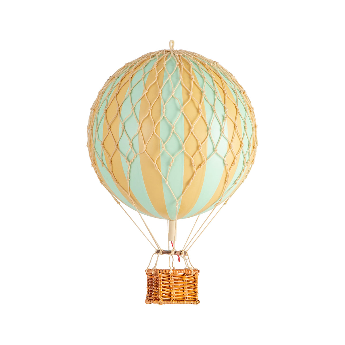 A quirky Wonderen Small Hot Air Balloon - Travels Light with a wicker basket that merges artistry and science.