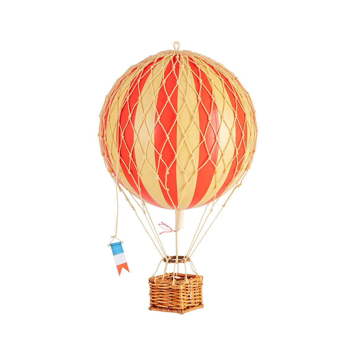 A Wonderen Small Hot Air Balloon - Travels Light with a quirky basket attached.