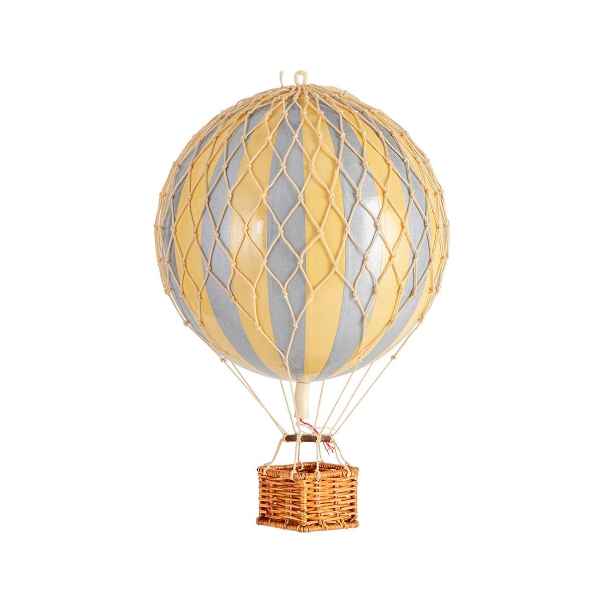A Wonderen Small Hot Air Balloon - Travels Light with a basket on it, exploring the wonders of science.