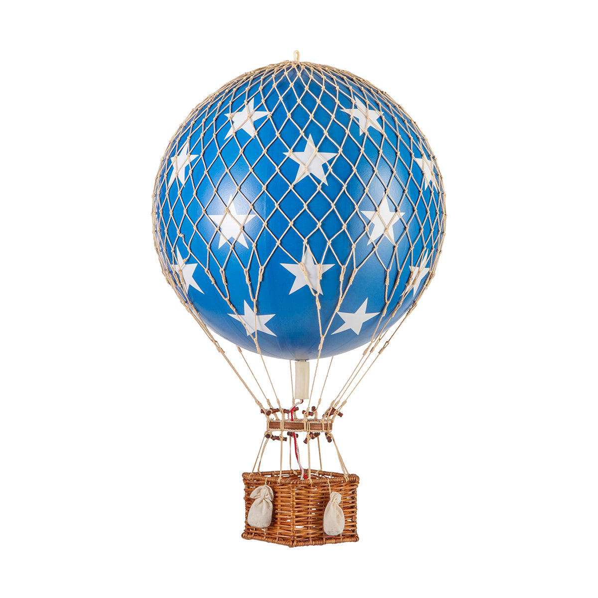 A Wonderen Stroopwafels hot air balloon with stars on it, taking you to new heights.