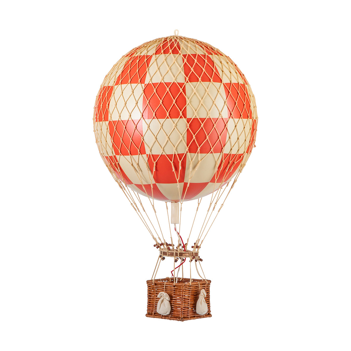 Experience a unique perspective as you soar to new heights in a Wonderen Medium Hot Air Balloon - Royal Aero with a basket attached, brought to you by Wonderen Stroopwafels.