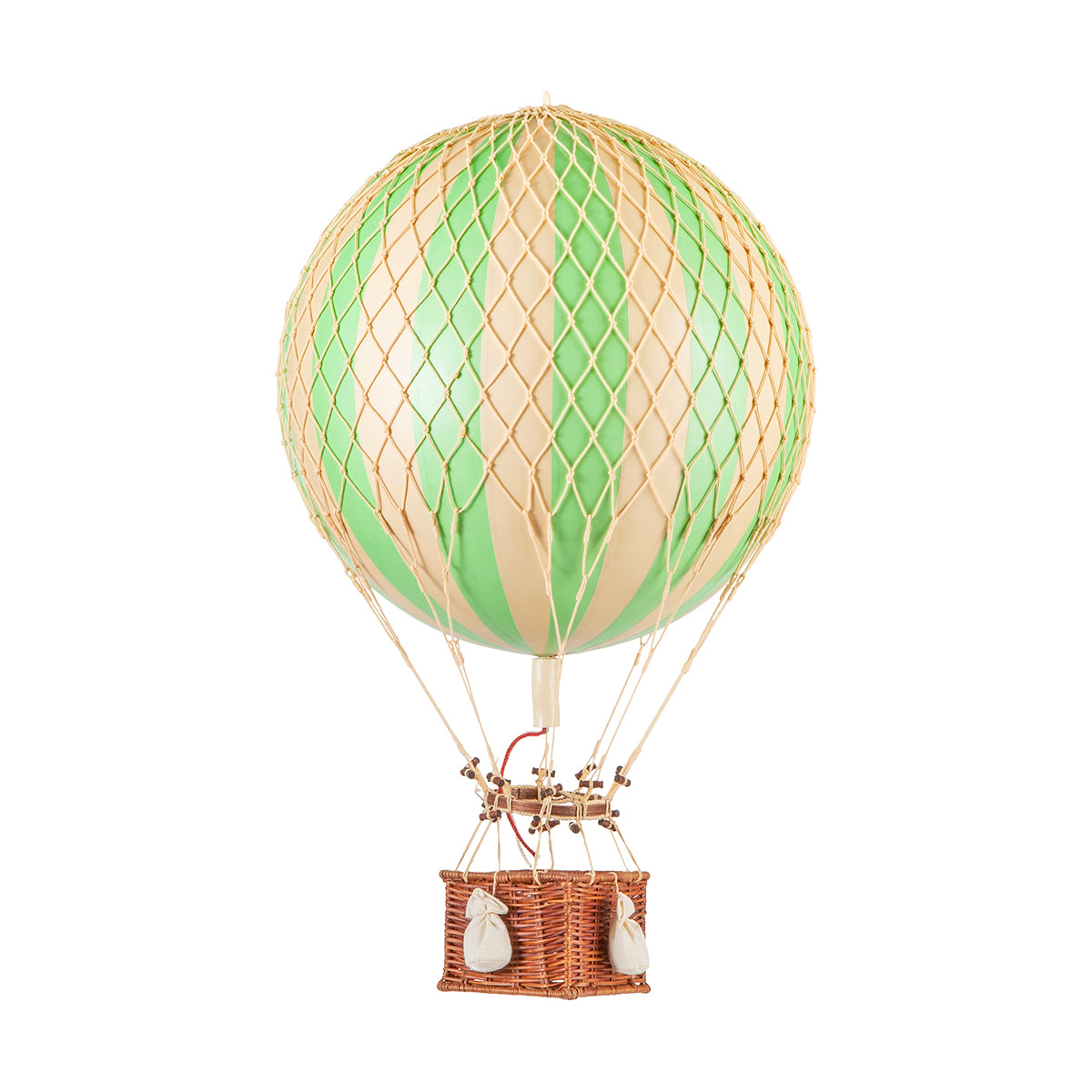 A unique Wonderen Medium Hot Air Balloon - Royal Aero with a basket, offering a new perspective from new heights.