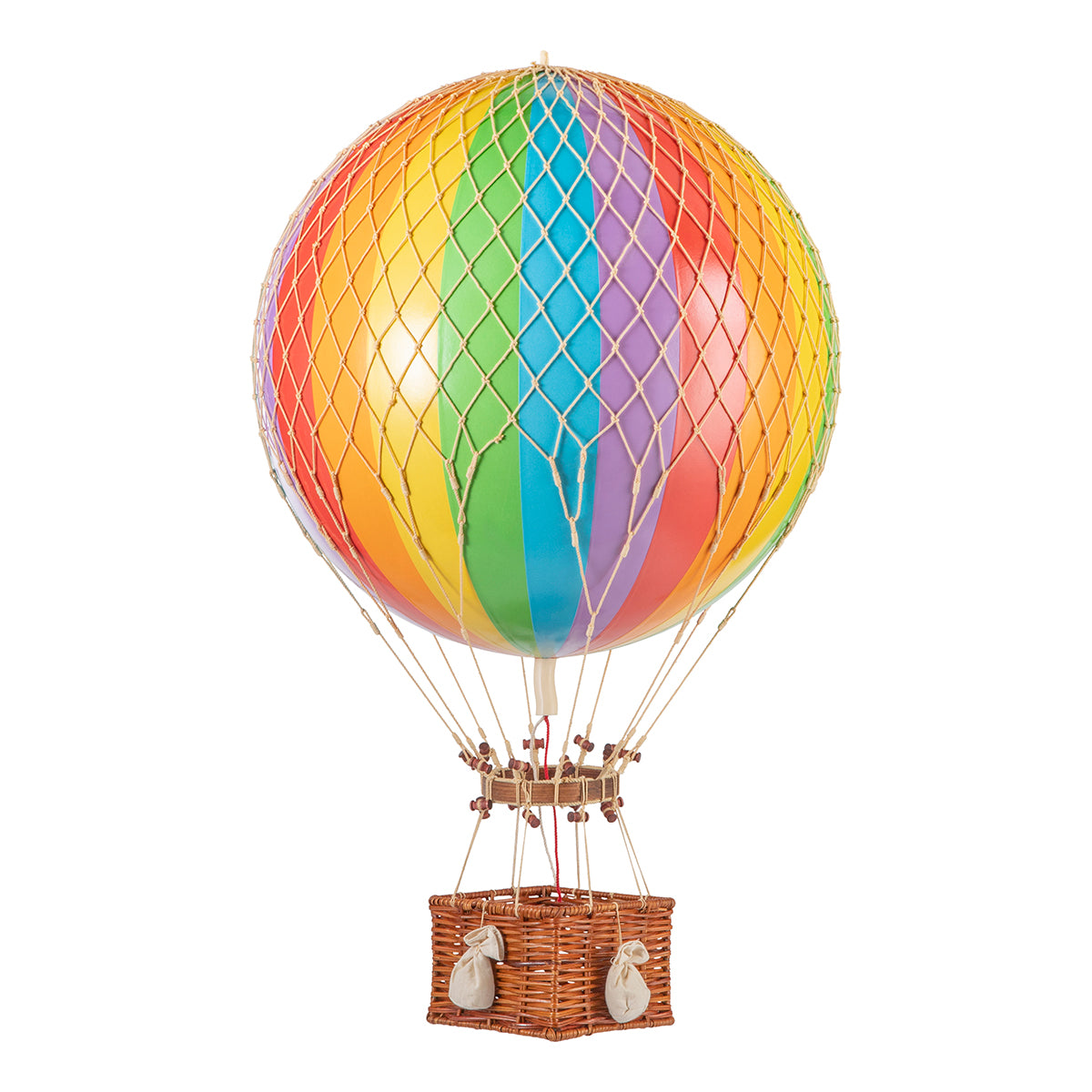 A Wonderen Stroopwafels decorative hot air balloon model inspired by Jules Verne's adventures.