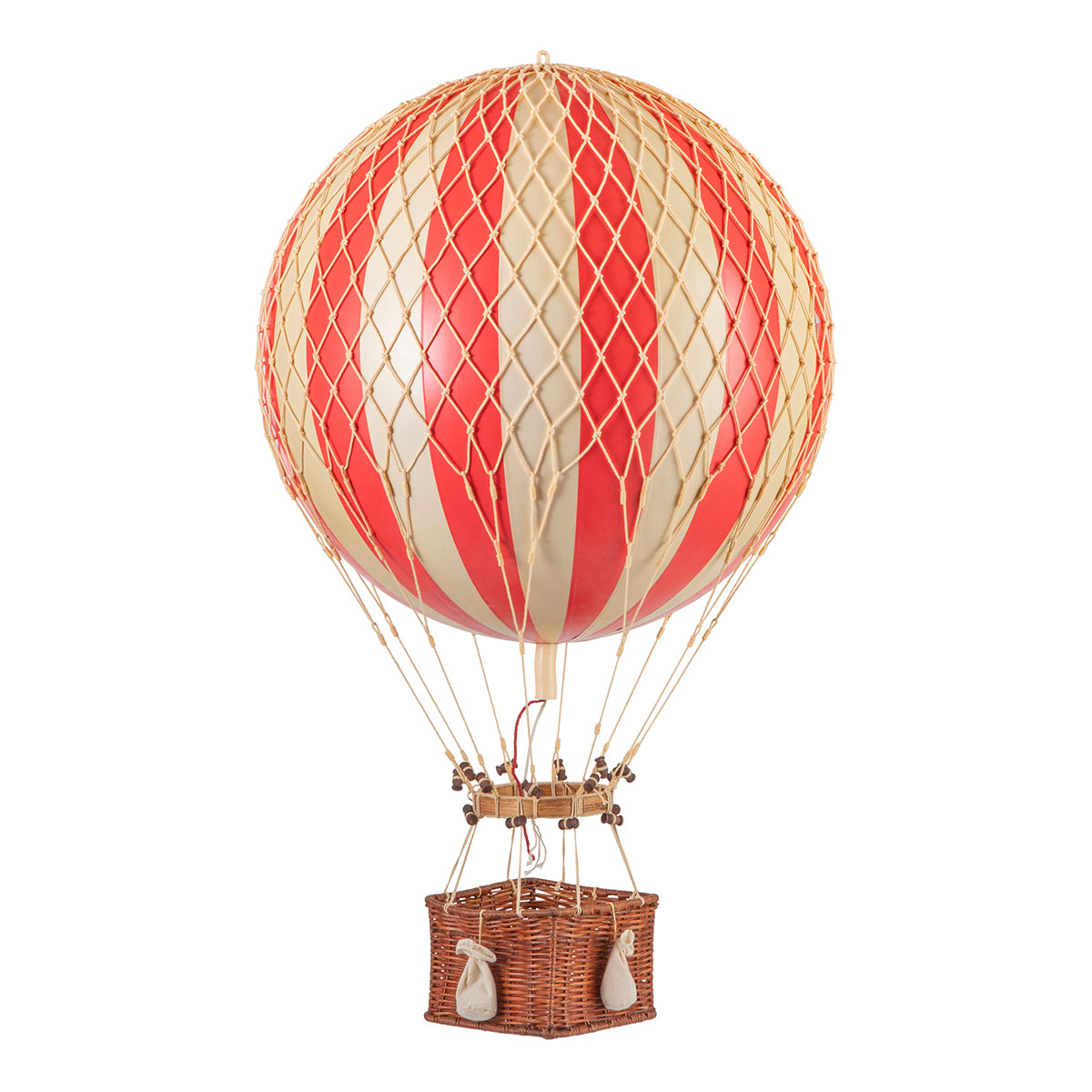 A Wonderen Large Hot Air Balloon - Jules Verne, inspired by Jules Verne, floating on a serene white background as a captivating decoration.